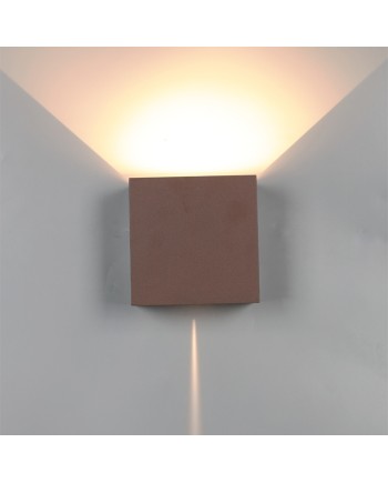 DAVOS XL* APLIQUE EXTERIOR LED* 2*10W 3000K CORTEN